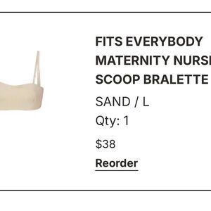 SKIMS Maternity Nursing Scoop Bralette - Cream